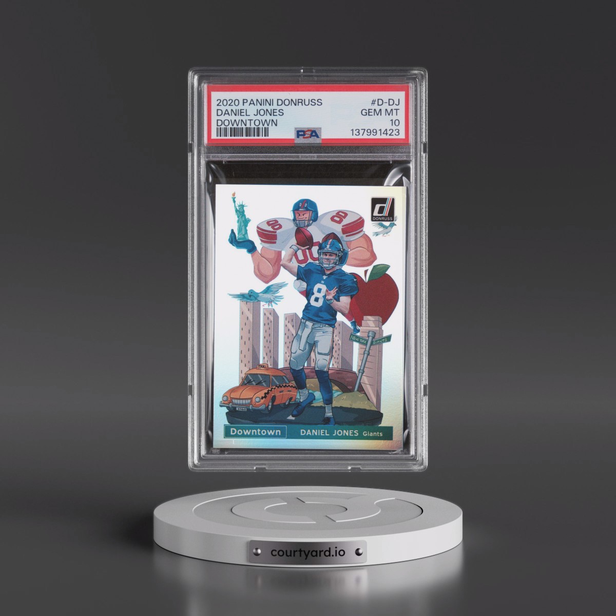 2020 Panini Donruss Downtown Daniel Jones #D-DJ PSA 10