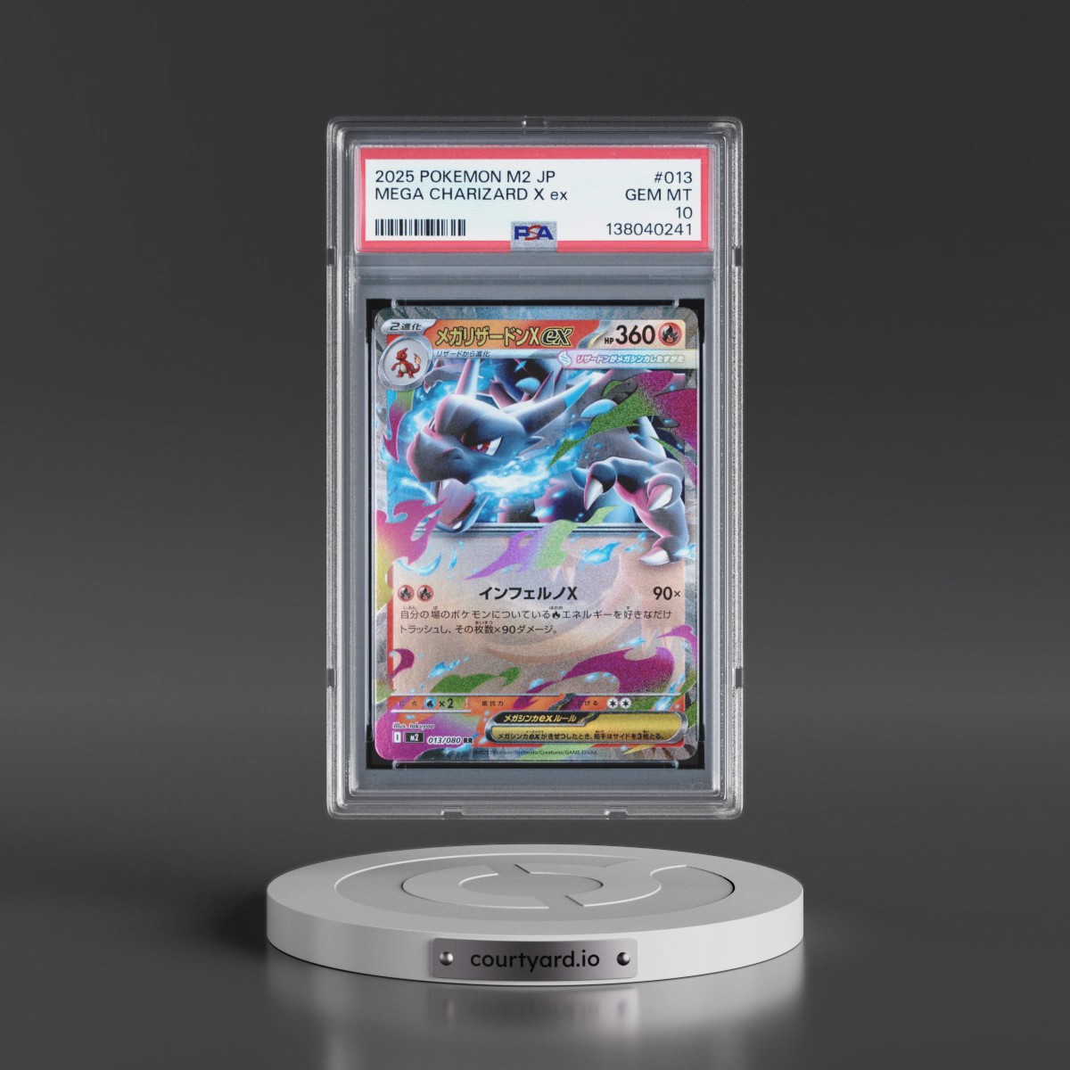 2025 Pokémon M2-Inferno X #013 Mega Charizard X EX - Holo (PSA 10 GEM MINT)
