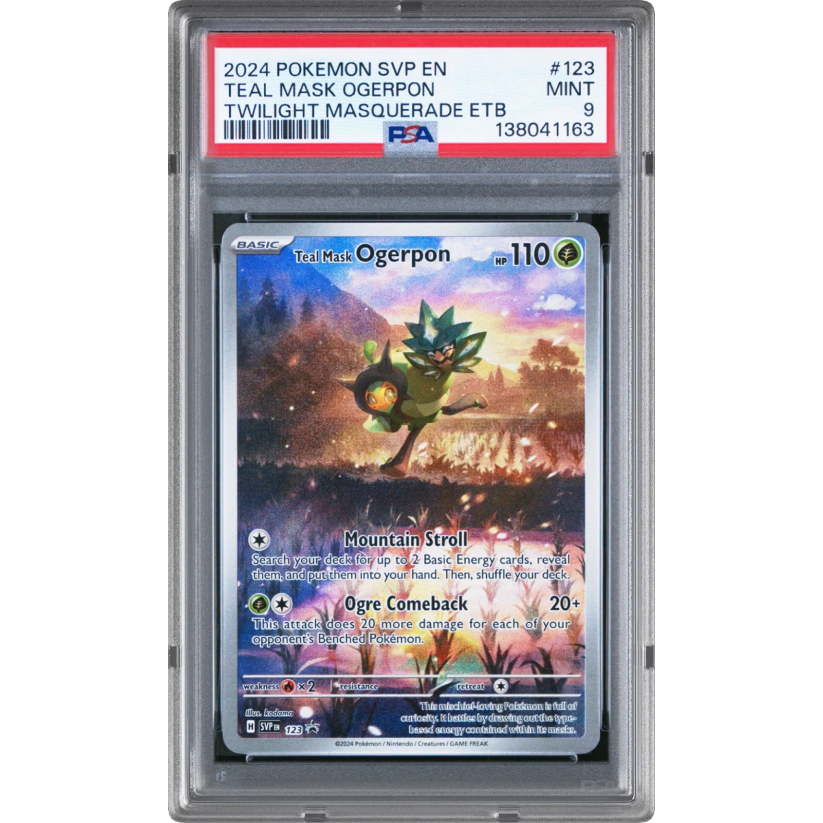Pokémon Svp Black Star Teal Mask Ogerpon - Elite