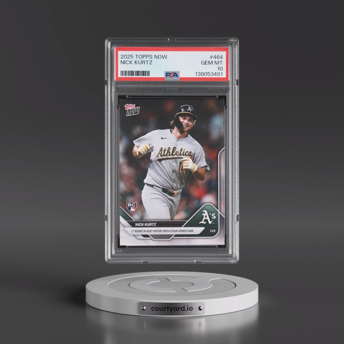 2025 Topps Now #464 Nick Kurtz (PSA 10 GEM MINT)