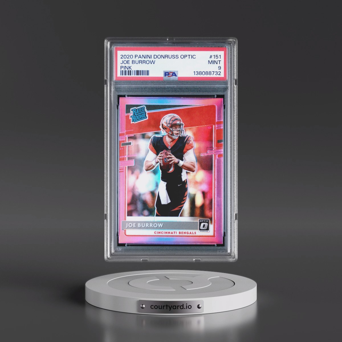 2020 Panini Donruss Optic Joe Burrow - Pink #151 PSA 9