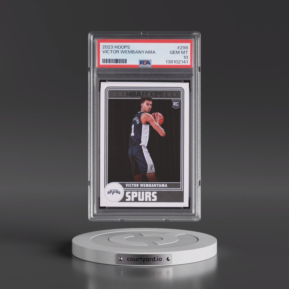 2023 Panini NBA Hoops #298 Victor Wembanyama (PSA 10 GEM MINT)