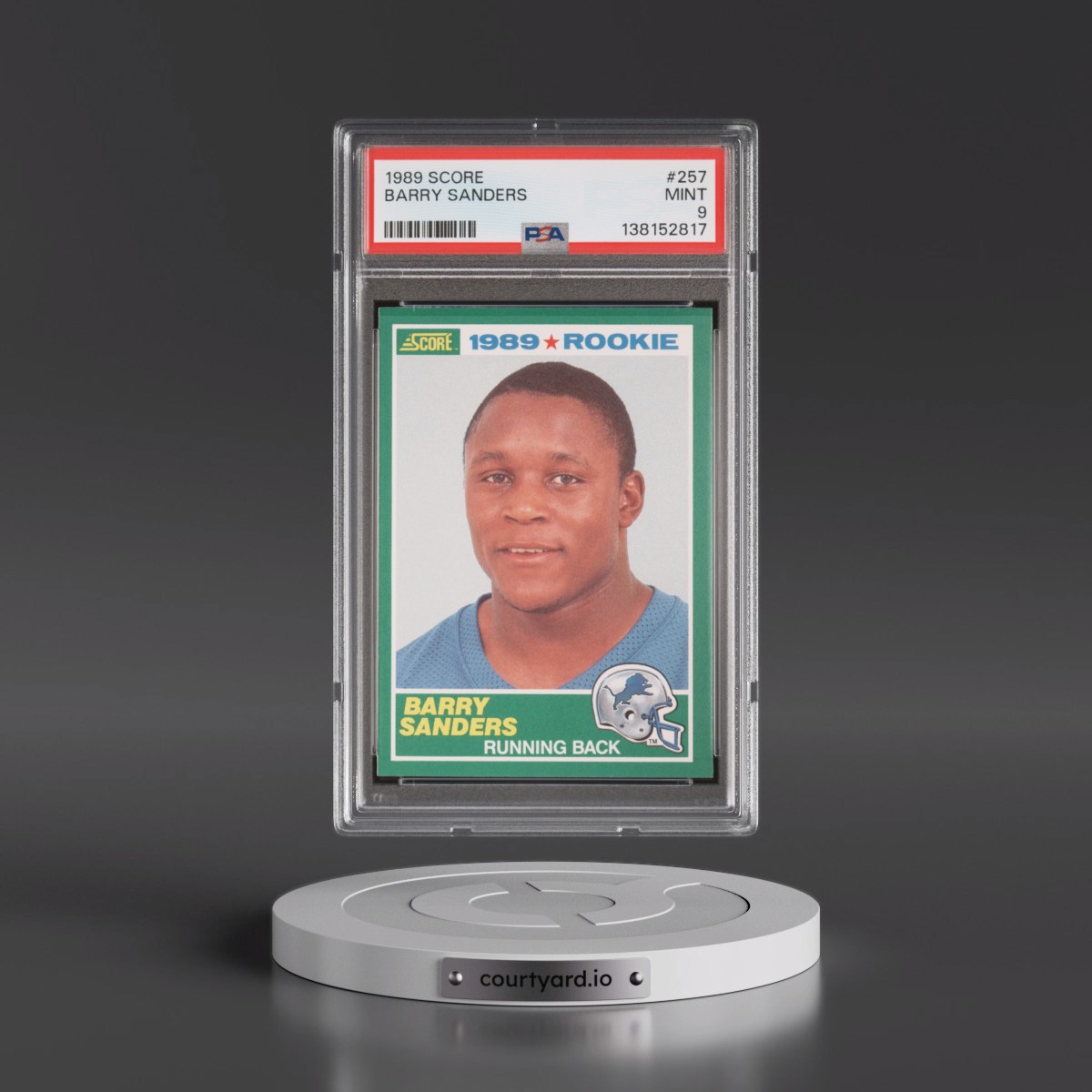 1989 Score #257 Barry Sanders (PSA 9 MINT)