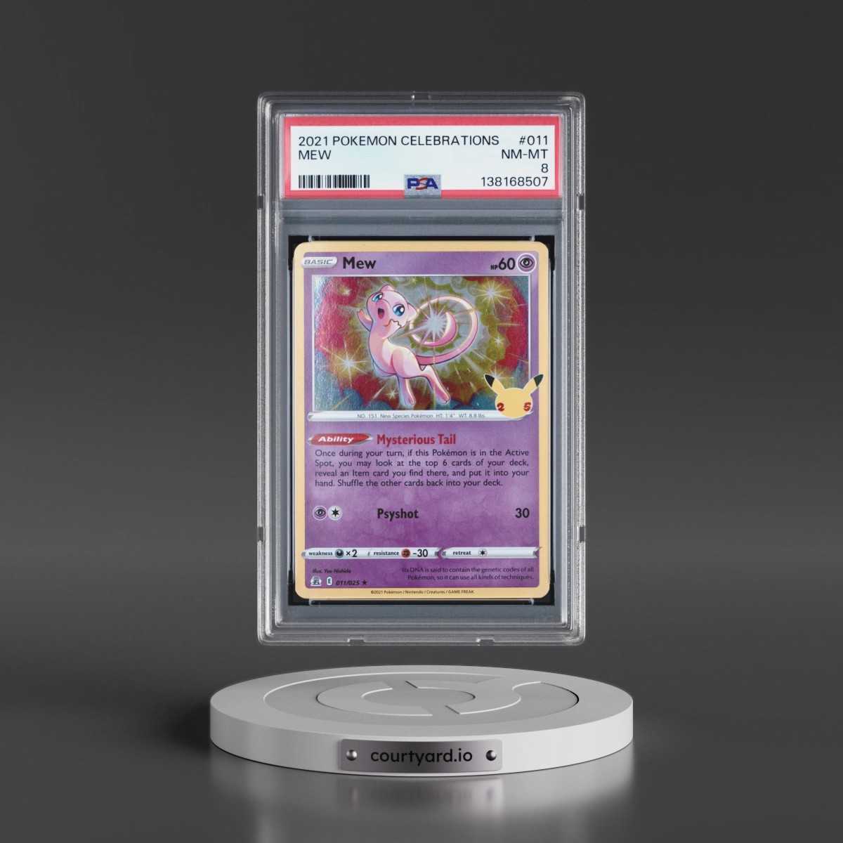 2021 Pokémon Celebrations #011 Mew (PSA 8 NM-MT)