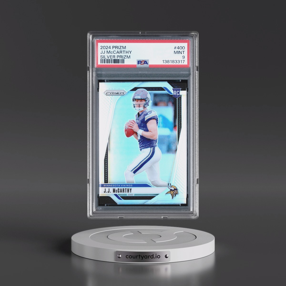 2024 Panini Prizm #400 JJ McCarthy - Silver Prizm (PSA 9 MINT)