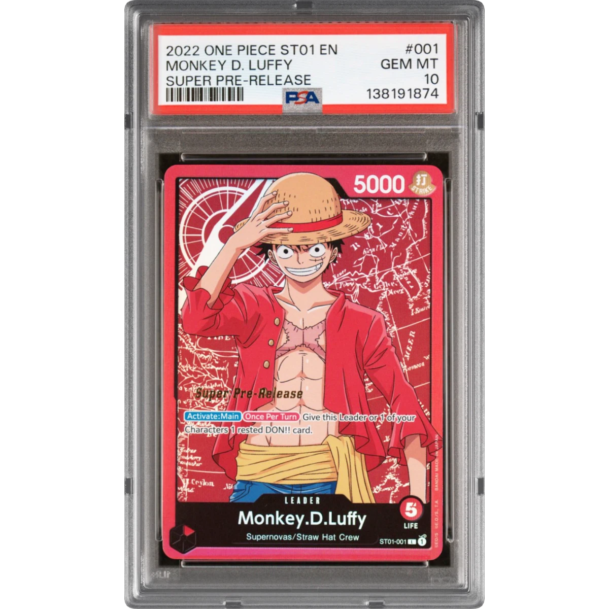 Monkey D. Luffy card artwork