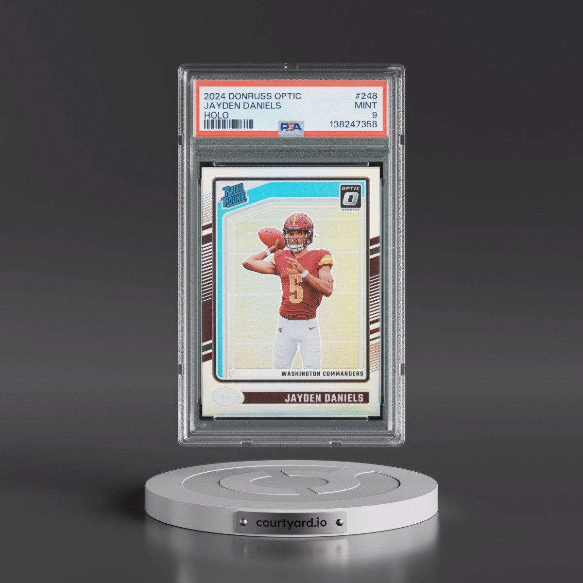 2024 Panini Donruss Optic #248 Jayden Daniels - Holo (PSA 9 MINT)