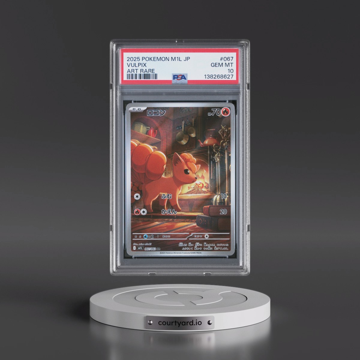 2025 Pokémon M1l-Mega Brave #067 Vulpix - Art Rare (PSA 10 GEM MINT)