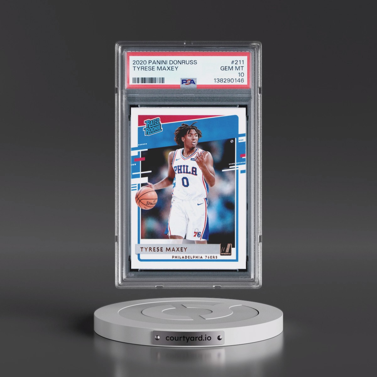 2020 Panini Donruss #211 Tyrese Maxey (PSA 10 GEM MINT)