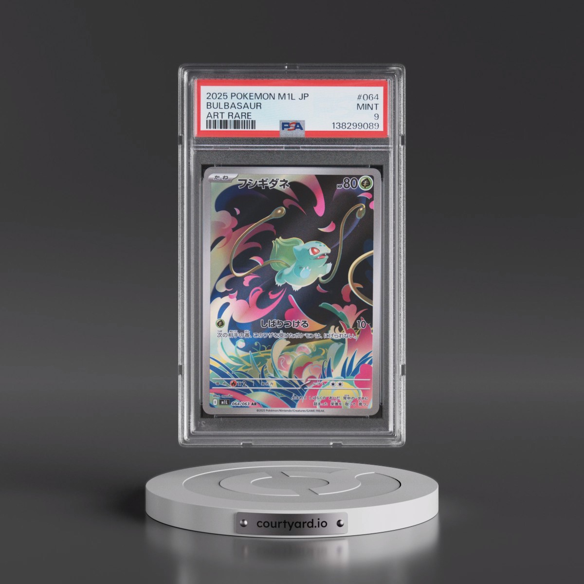 2025 Pokémon M1l-Mega Brave #064 Bulbasaur - Art Rare (PSA 9 MINT)