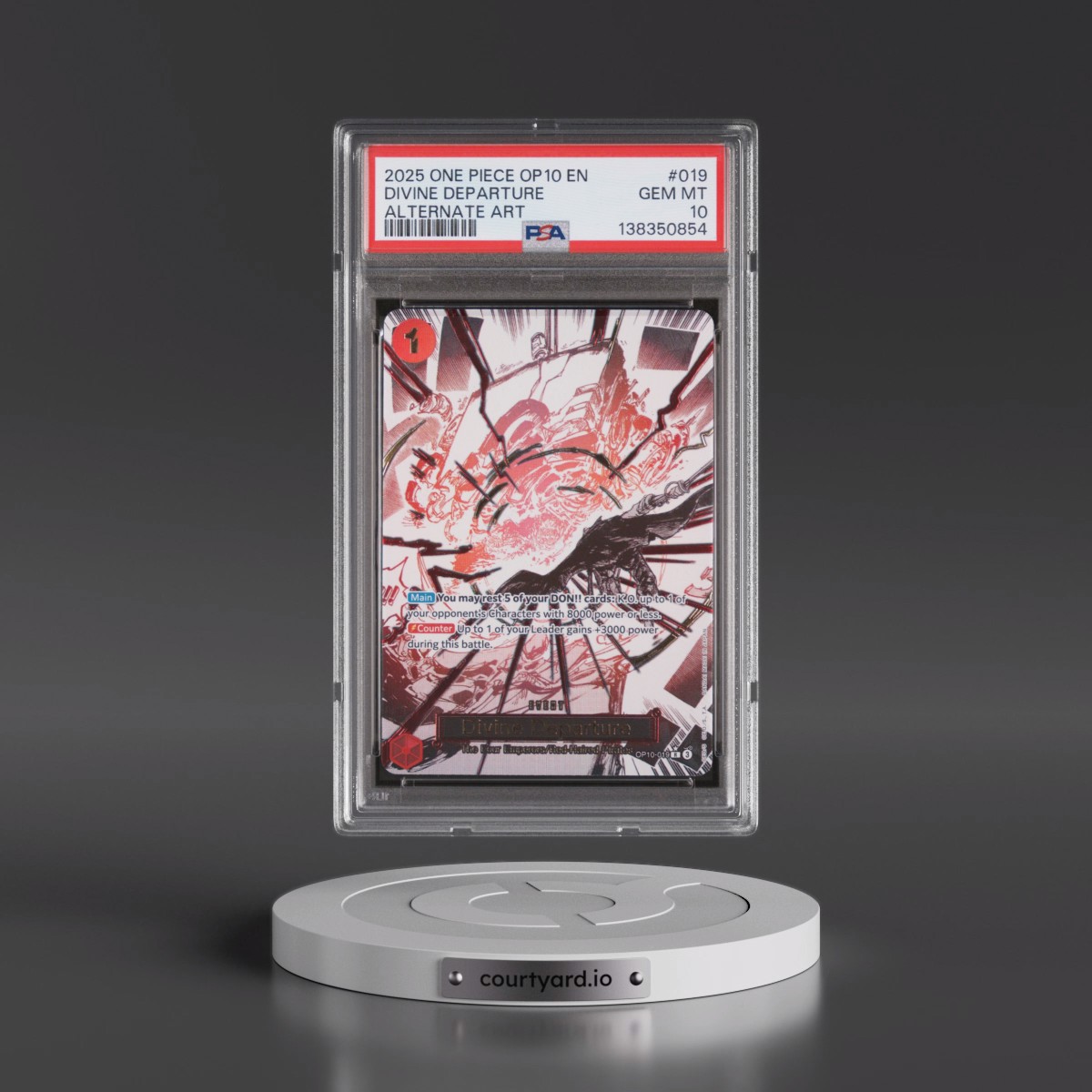 2025 One Piece OP10-Royal Blood Divine Departure - Alternate Art #019 PSA 10