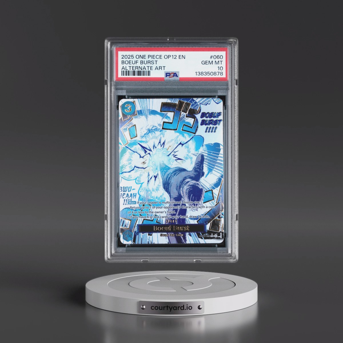 2025 One Piece OP12-Legacy of the Master #060 Boeuf Burst - Alternate Art (PSA 10 GEM MINT)