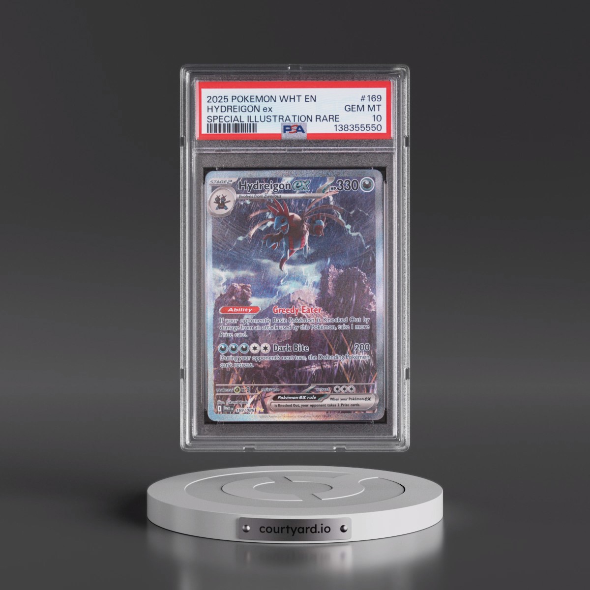 2025 Pokémon Wht EN-White Flare Hydreigon EX - Holo Special Illustration Rare #169 PSA 10