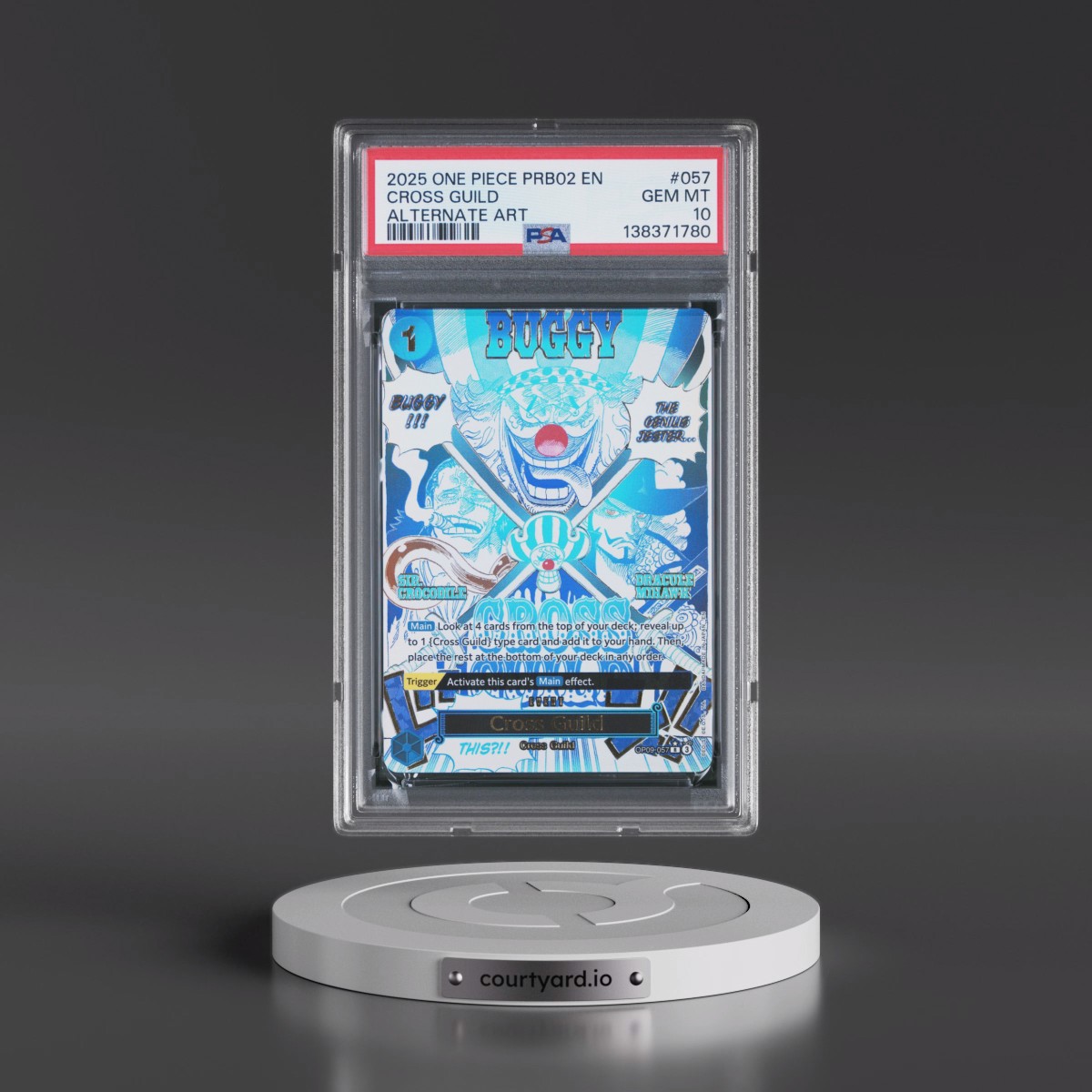 2025 One Piece PRB02-Premium Booster -One Piece Card the Best- Vol.2 #057 Cross Guild - Alternate Art (PSA 10 GEM MINT)