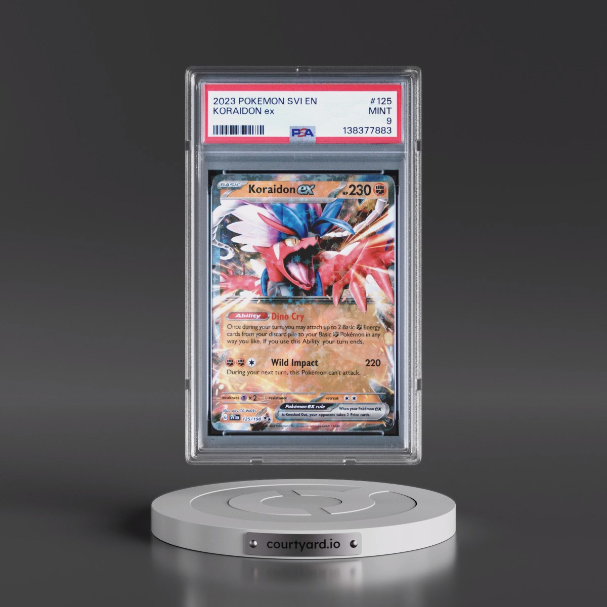 2023 Pokémon Svi EN-Scarlet & Violet #125 Koraidon EX - Holo (PSA 9 MINT)