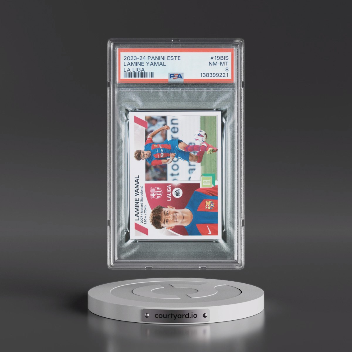 2023 Panini Este La Liga #19BIS Lamine Yamal (PSA 8 NM-MT)