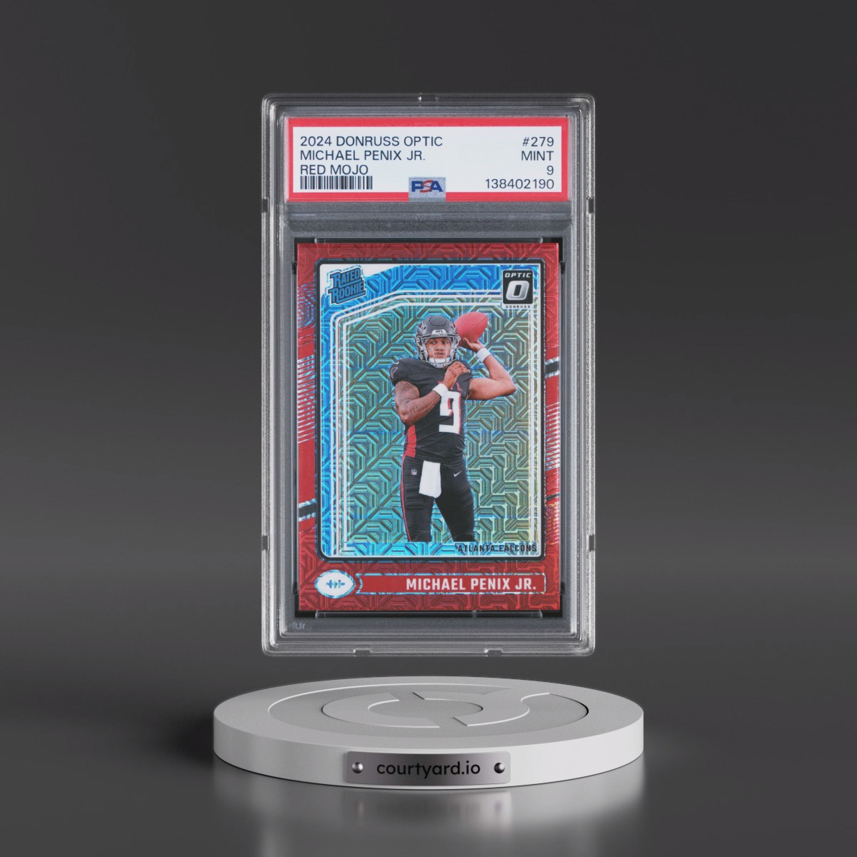 2024 Panini Donruss Optic Michael Penix Jr. - Red Mojo #279 PSA 9