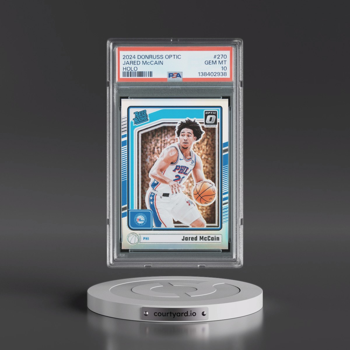 2024 Panini Donruss Optic #270 Jared McCain - Holo (PSA 10 GEM MINT)