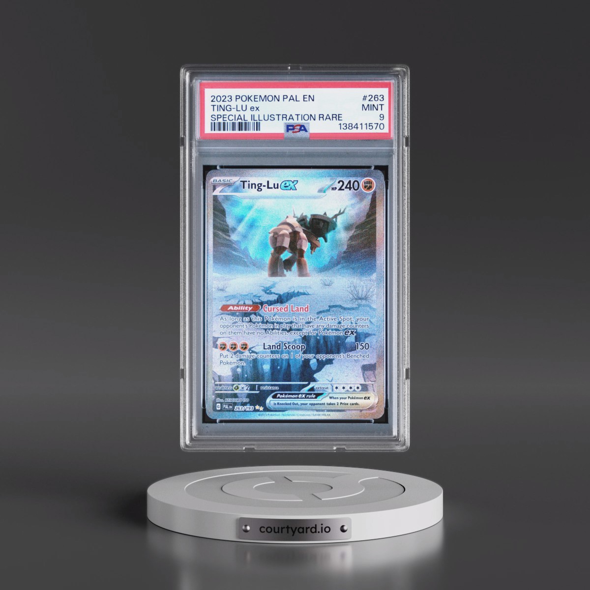 2023 Pokémon Pal EN-Paldea Evolved #263 Ting-LU EX - Holo Special Illustration Rare (PSA 9 MINT)