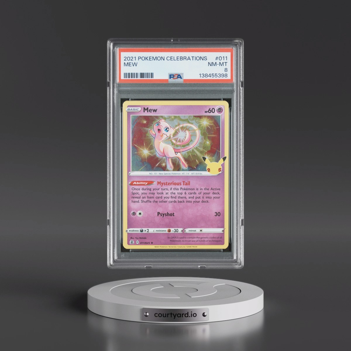 2021 Pokémon Celebrations #011 Mew (PSA 8 NM-MT)