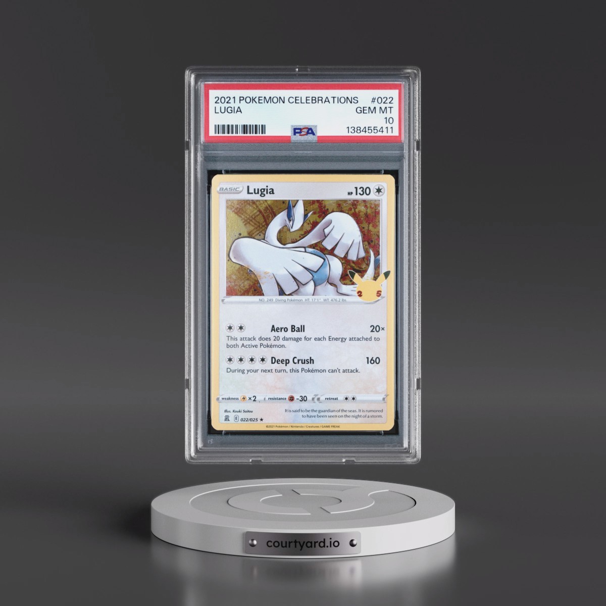 2021 Pokémon Celebrations #022 Lugia (PSA 10 GEM MINT)