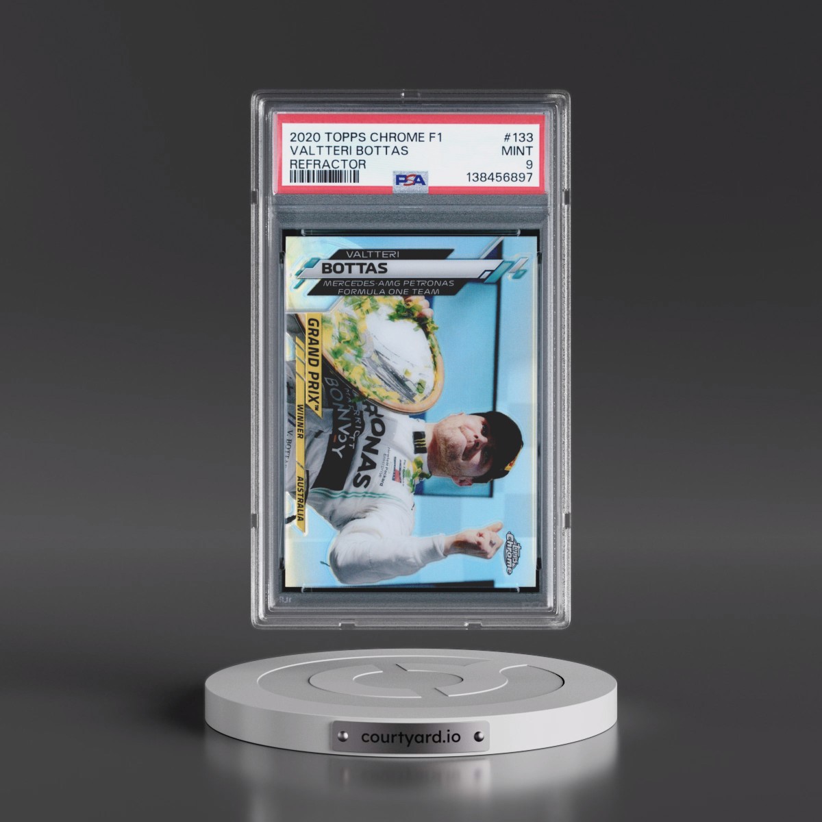 2020 Topps Chrome Formula 1 Valtteri Bottas - Refractor #133 PSA 9
