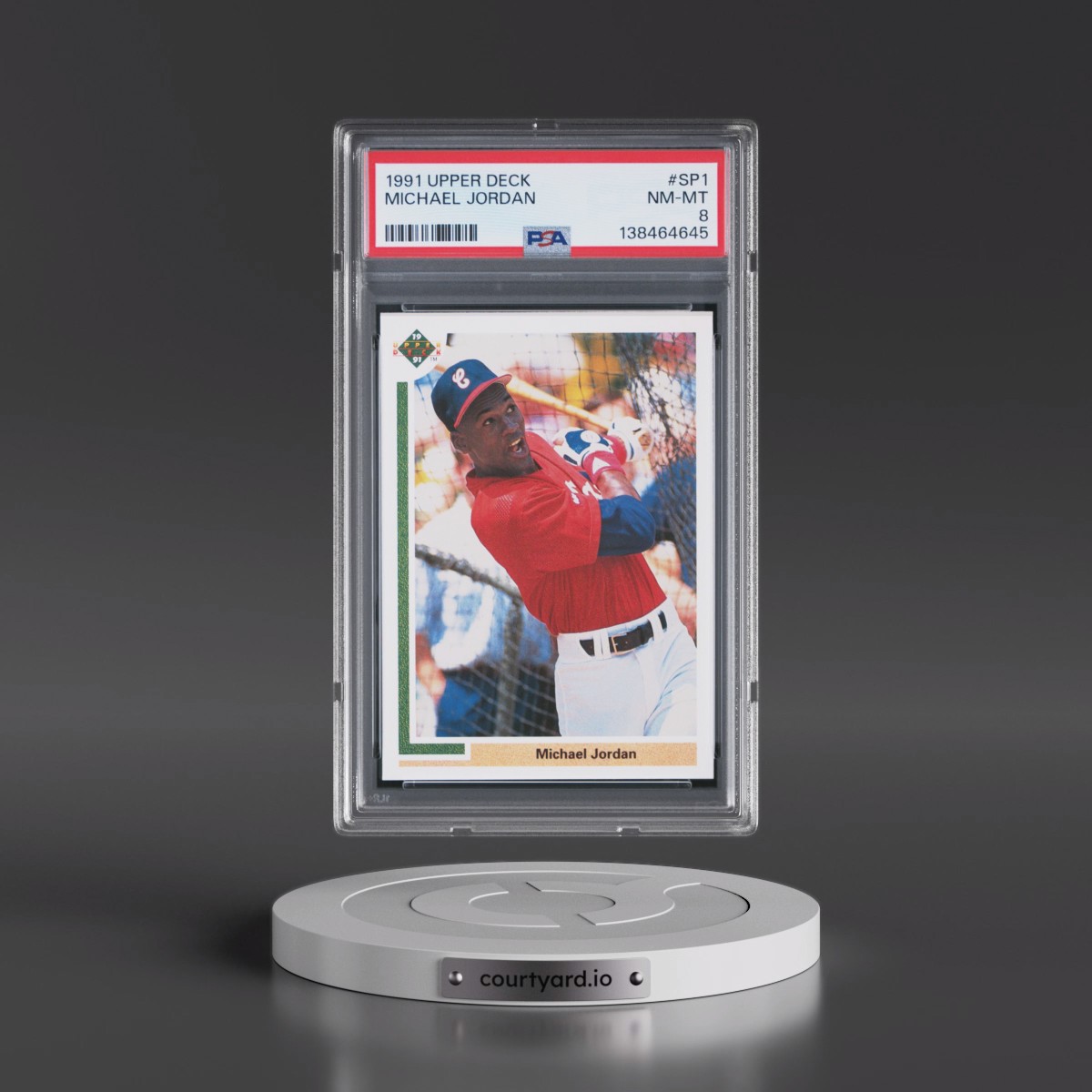 1991 Upper Deck #SP1 Michael Jordan (PSA 8 NM-MT)
