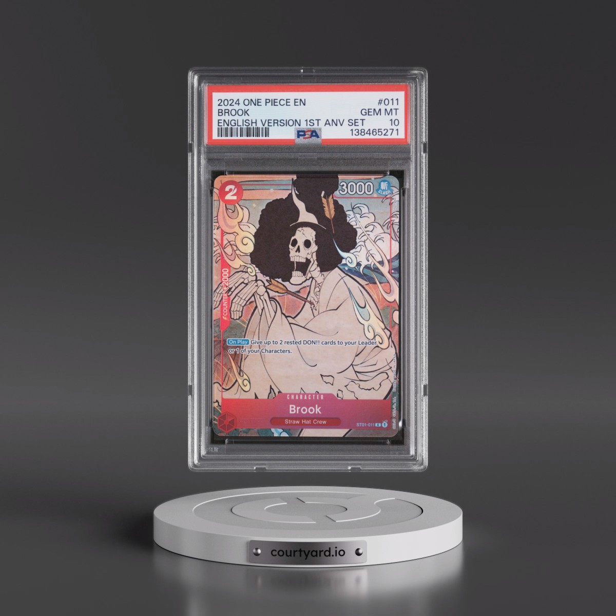 2024 One Piece English Version 1st Anniversary Set #011 Brook (PSA 10 GEM MINT)