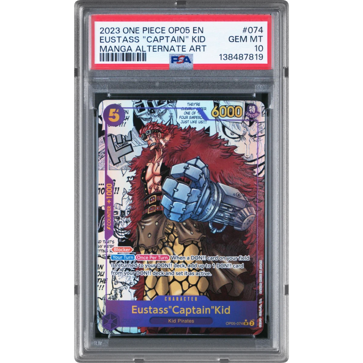 Eustass "Captain" Kid card artwork