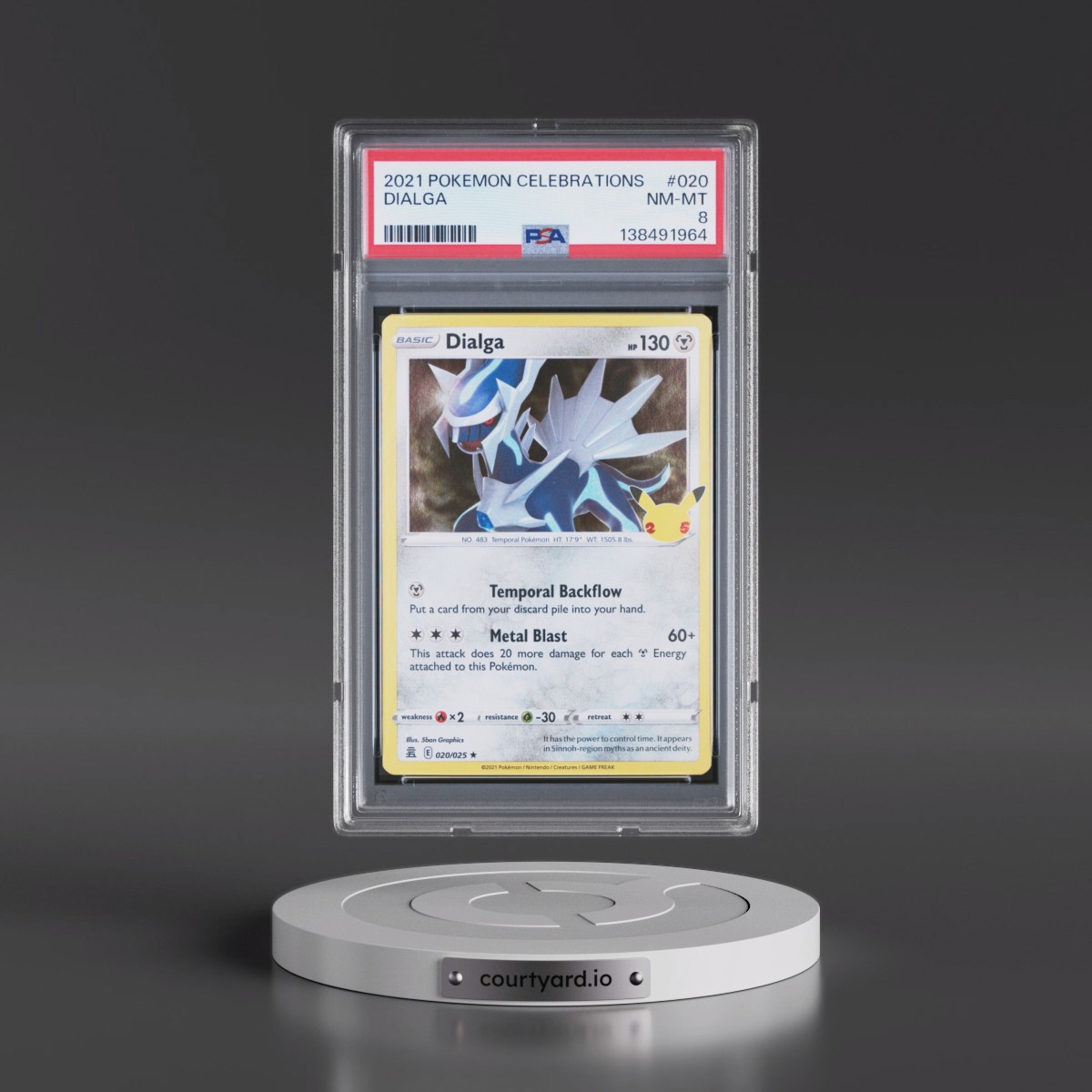 2021 Pokémon Celebrations #020 Dialga (PSA 8 NM-MT)