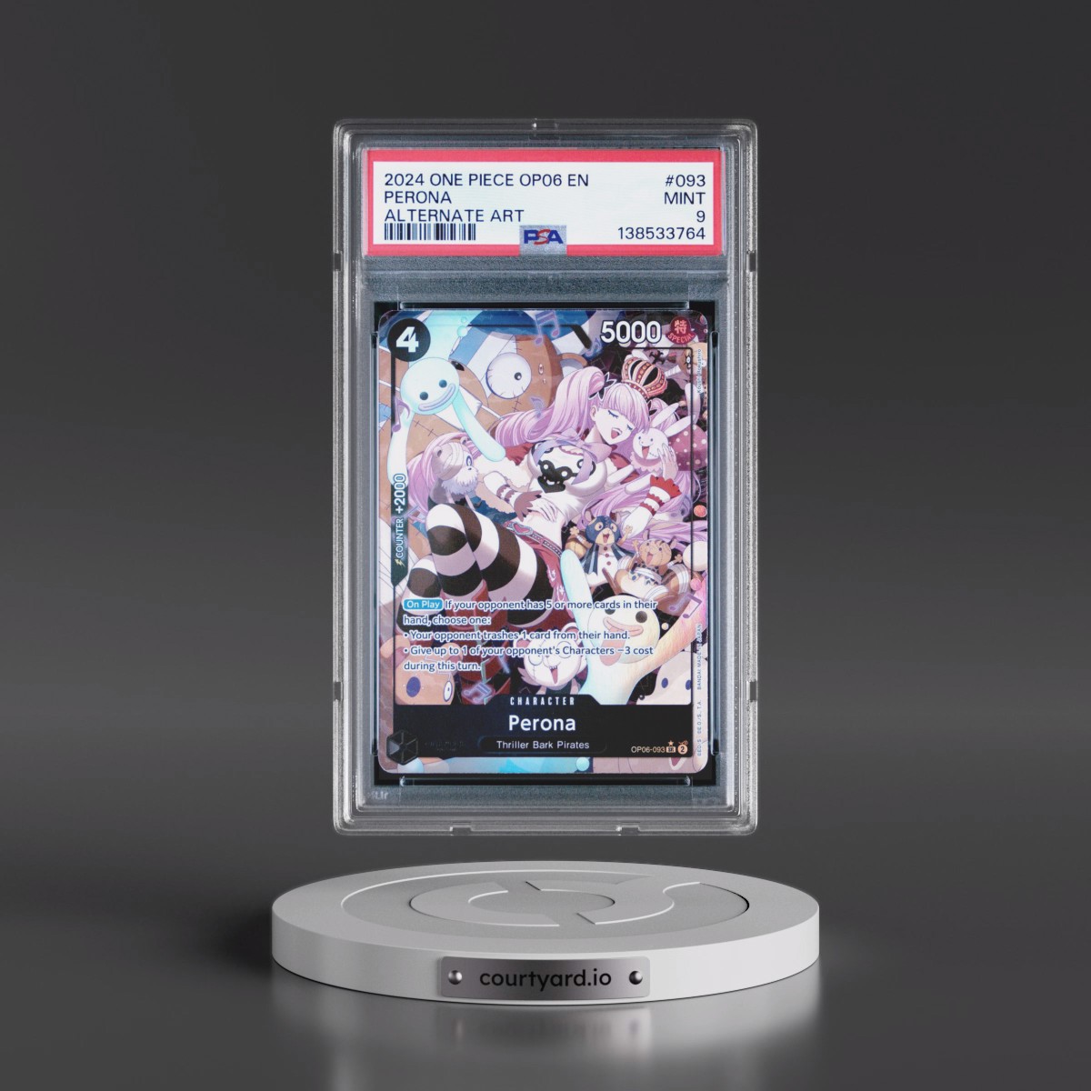 2024 One Piece Wings of the Captain #093 Perona - Alternate Art (PSA 9 MINT)