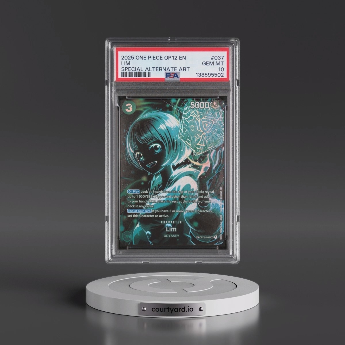 2025 One Piece OP12-Legacy of the Master #037 Lim - Special Alternate Art (PSA 10 GEM MINT)