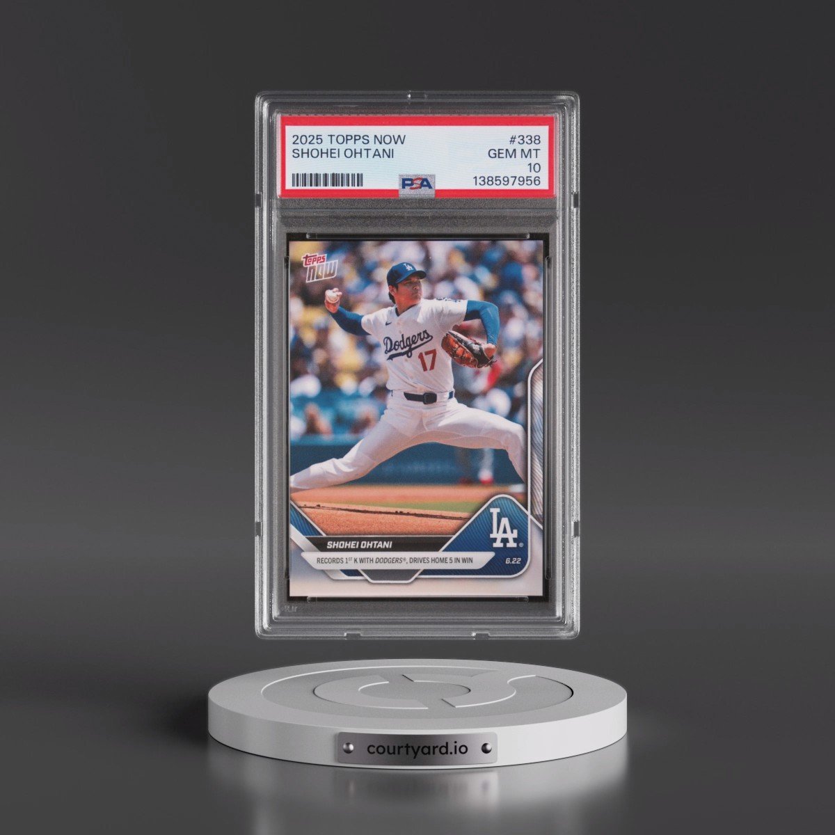 2025 Topps Now #338 Shohei Ohtani (PSA 10 GEM MINT)