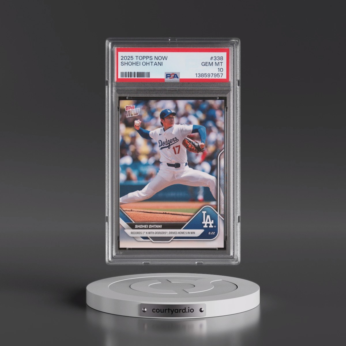 2025 Topps Now #338 Shohei Ohtani (PSA 10 GEM MINT)