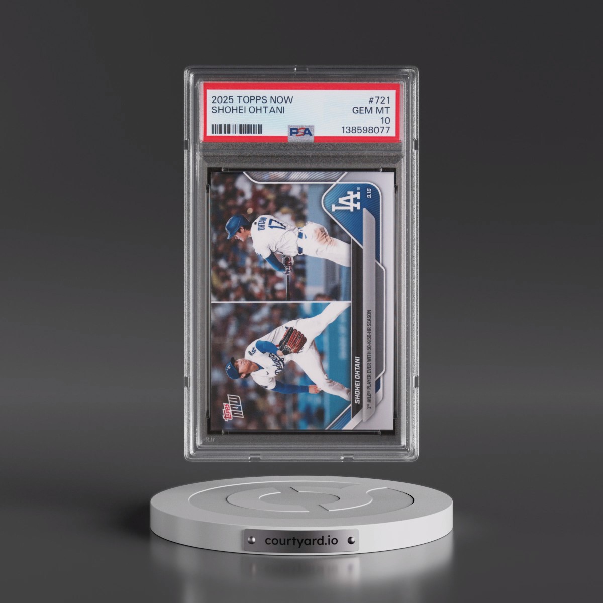 2025 Topps Now #721 Shohei Ohtani (PSA 10 GEM MINT)