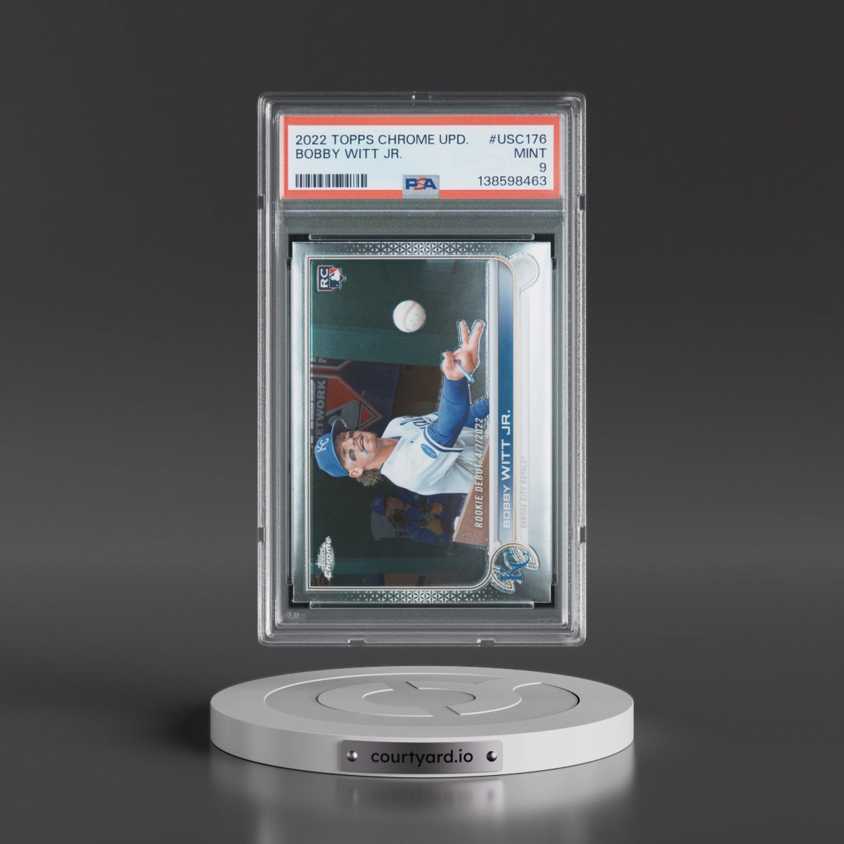 2022 Topps Chrome Update #USC176 Bobby Witt Jr. (PSA 9 MINT)