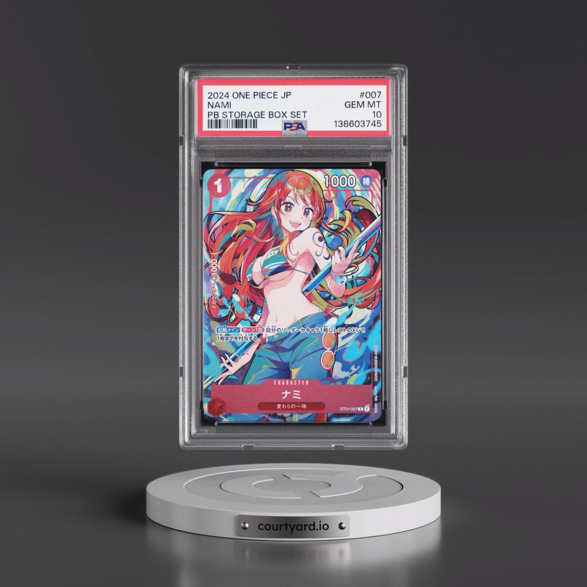 2024 One Piece Japanese Premium Booster -One Piece Card the Best- Storage Box Set #007 Nami (PSA 10 GEM MINT)