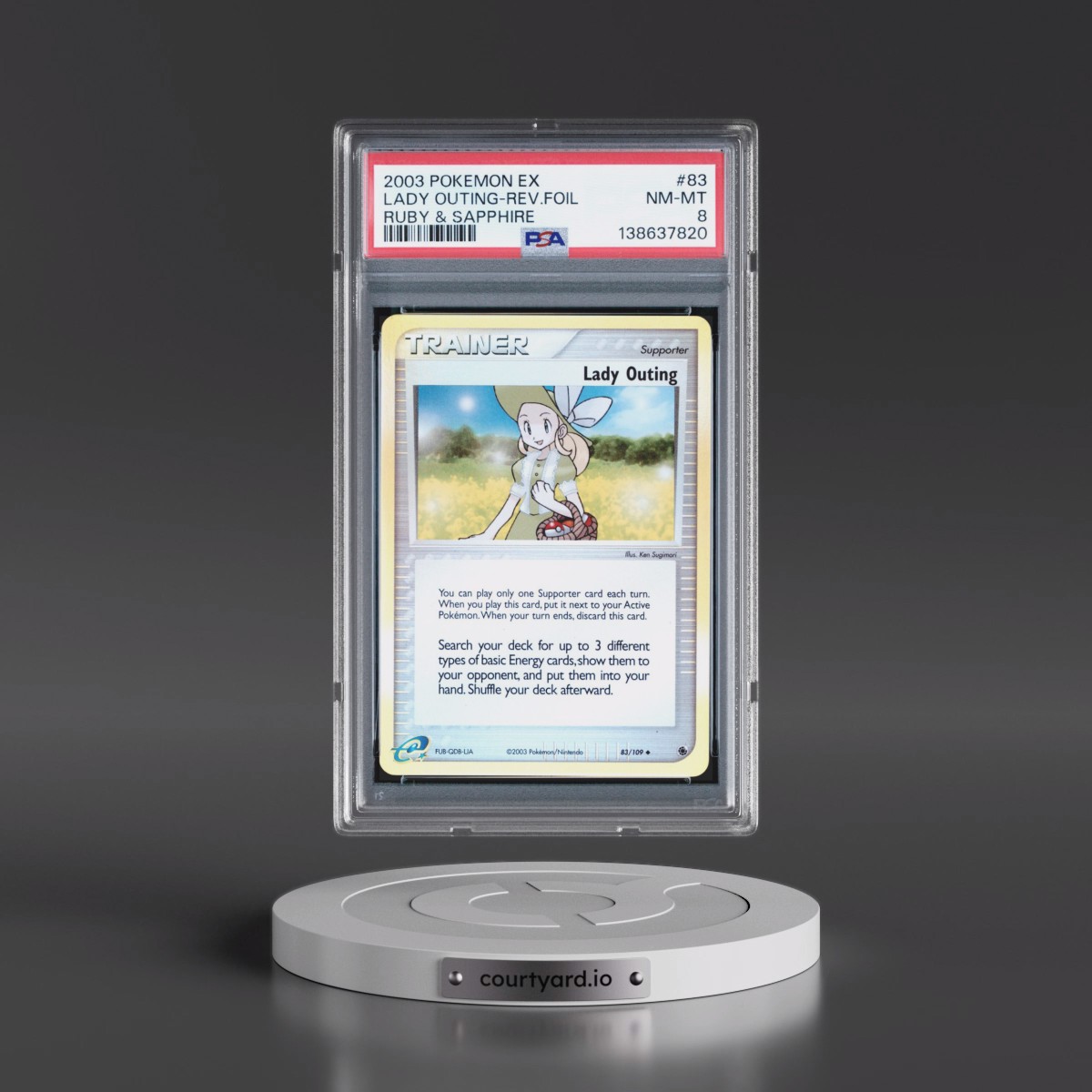 2003 Pokémon EX Ruby & Sapphire #83 Lady Outing - Reverse Foil (PSA 8 NM-MT)