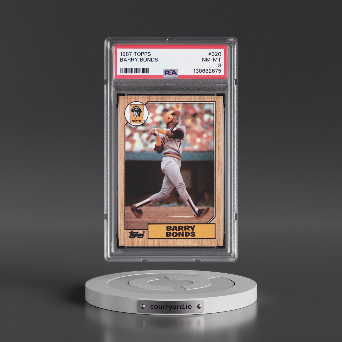 1987 Topps #320 Barry Bonds (PSA 8 NM-MT)