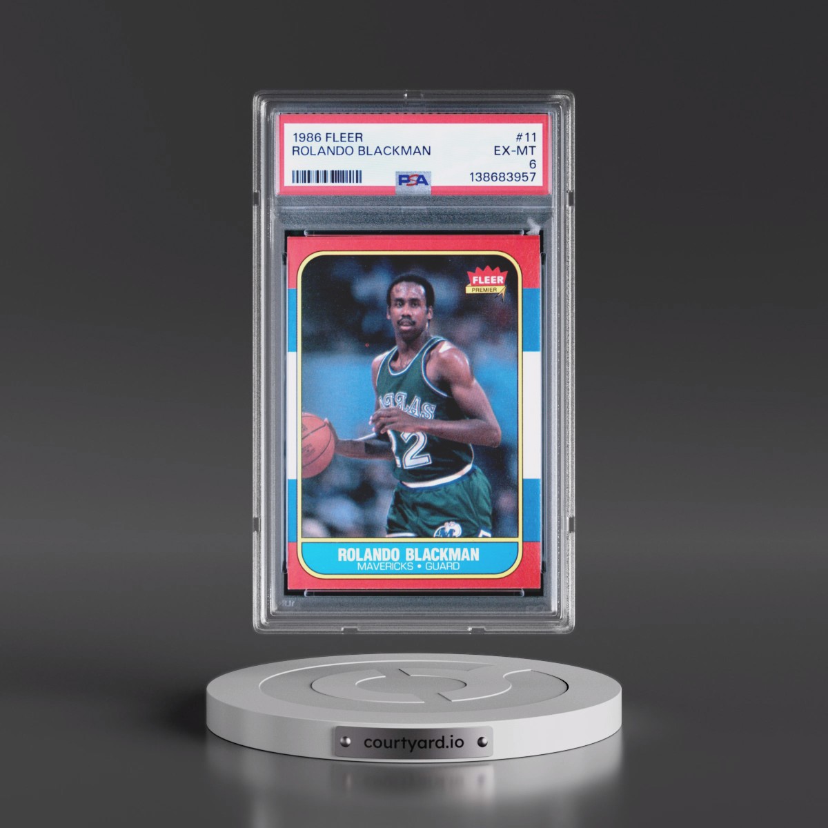 1986 Fleer Rolando Blackman #11 PSA 6