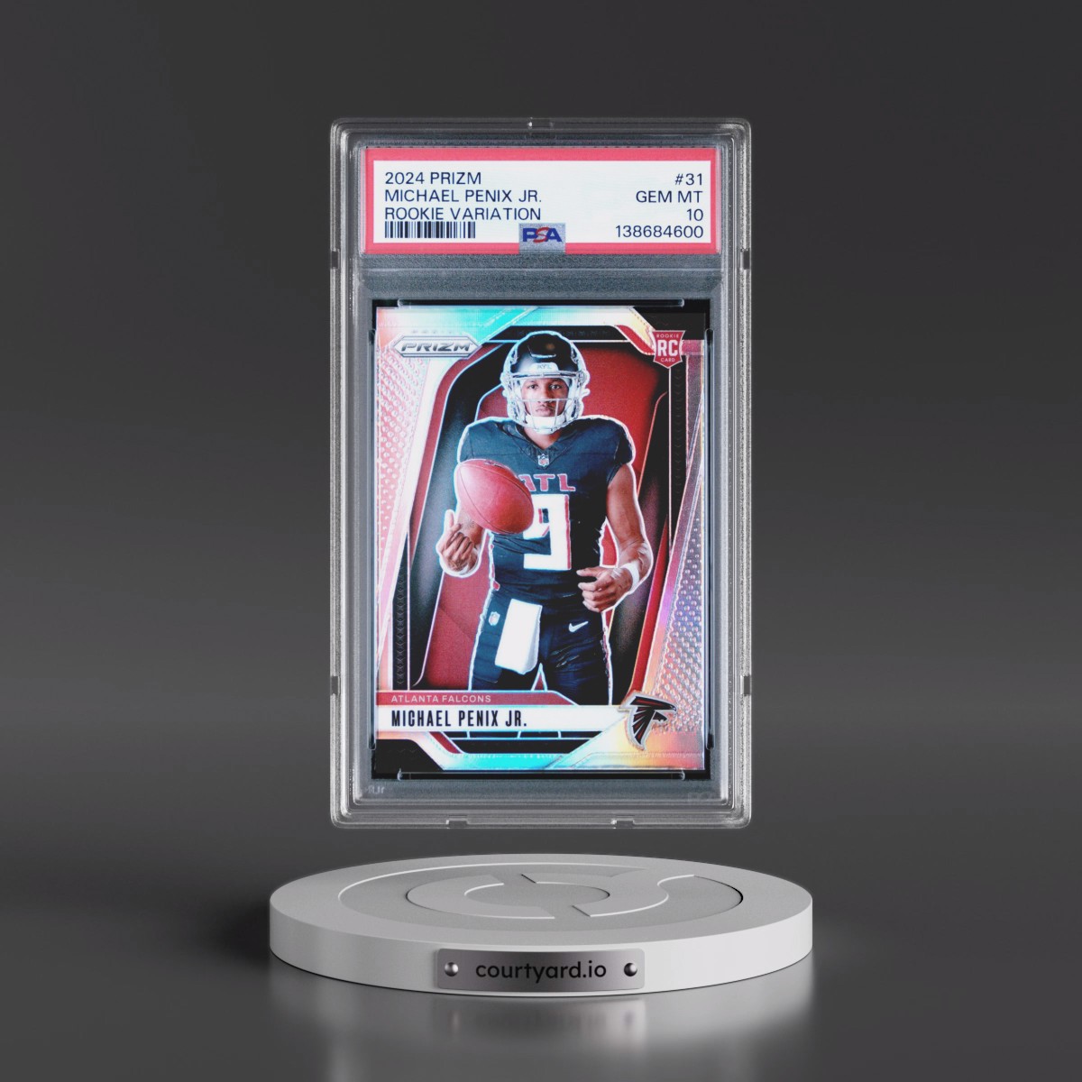 2024 Panini Prizm Rookie Variation #31 Michael Penix Jr. (PSA 10 GEM MINT)