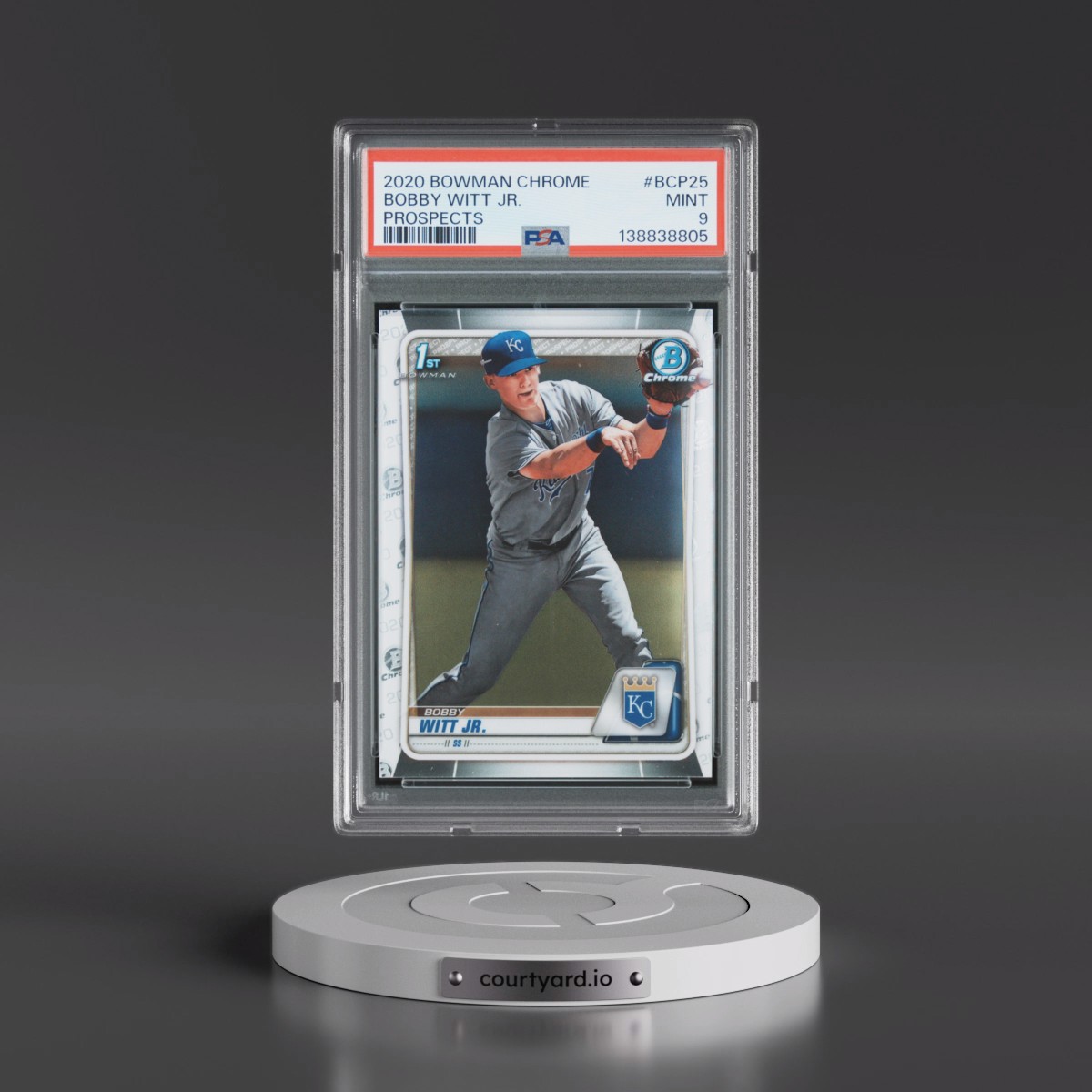 2020 Bowman Chrome Prospects Bobby Witt Jr. #BCP25 PSA 9