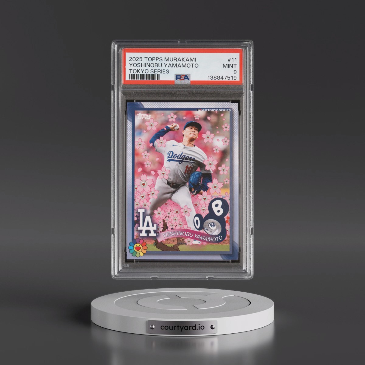 2025 Topps Takashi Murakami + MLB World Tour Tokyo Series #11 Yoshinobu Yamamoto (PSA 9 MINT)