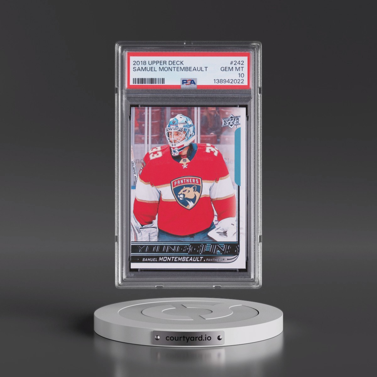 2018 Upper Deck #242 Samuel Montembeault (PSA 10 GEM MINT)