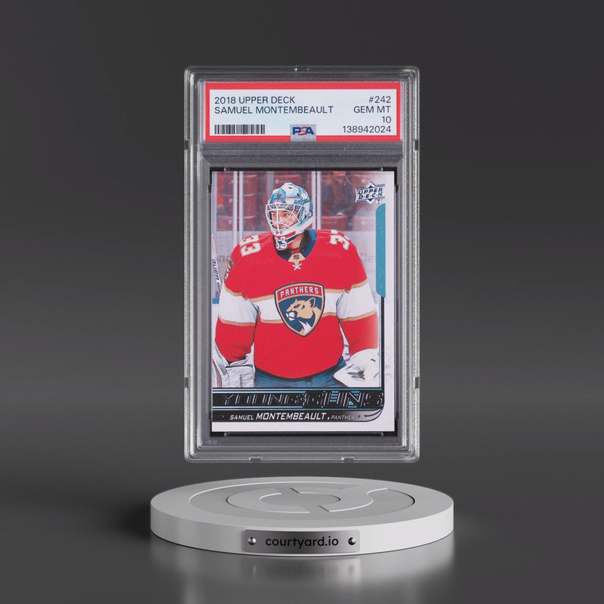 2018 Upper Deck #242 Samuel Montembeault (PSA 10 GEM MINT)