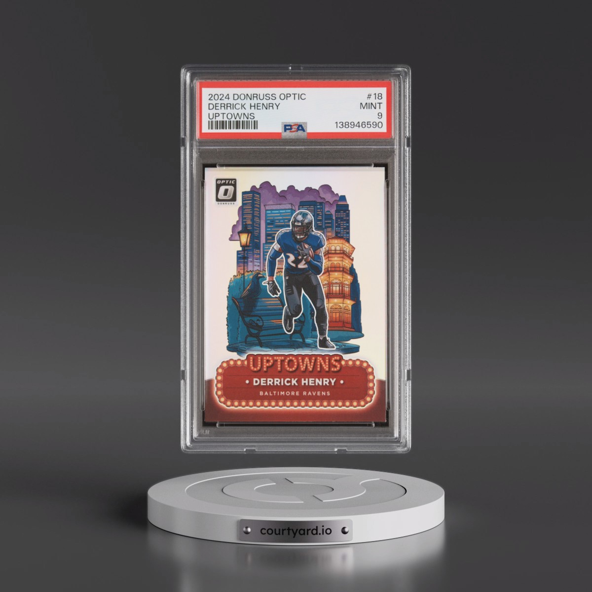 2024 Panini Donruss Optic Uptowns Derrick Henry #18 PSA 9