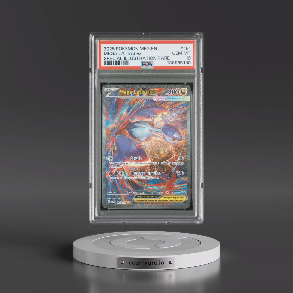 2025 Pokémon Meg EN-Mega Evolution #181 Mega Latias EX - Holo Special Illustration Rare (PSA 10 GEM MINT)