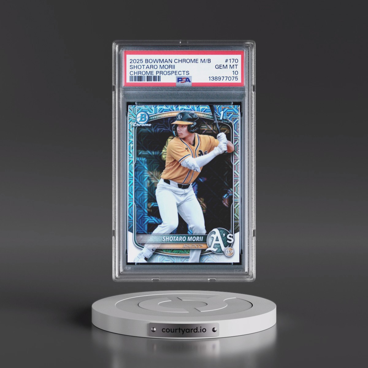 2025 Bowman Chrome Mega Box Chrome Prospects #170 Shotaro Morii (PSA 10 GEM MINT)