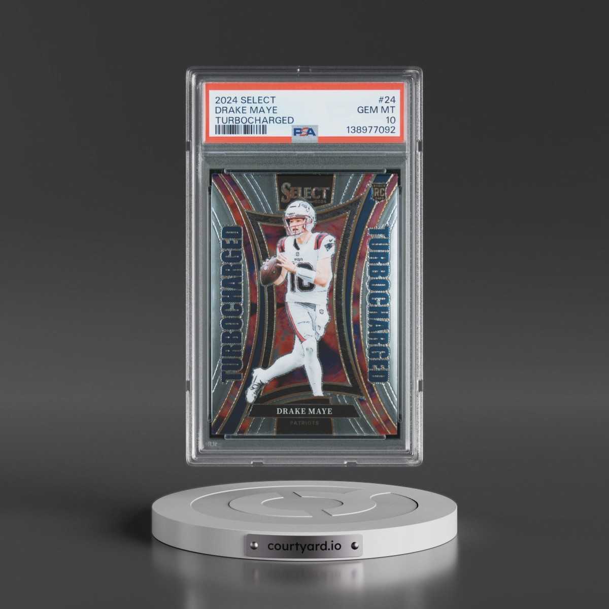 2024 Panini Select Turbocharged #24 Drake Maye (PSA 10 GEM MINT)