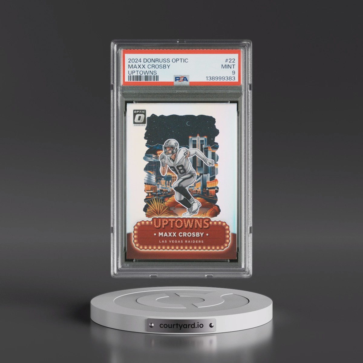 2024 Panini Donruss Optic Uptowns #22 Maxx Crosby (PSA 9 MINT)